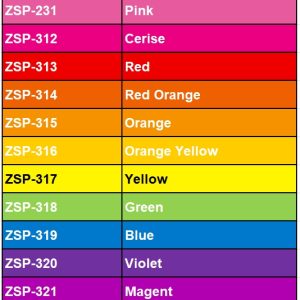 Thermoset Fluorescent Pigment-ZSP300 Series Formaldehyde Free